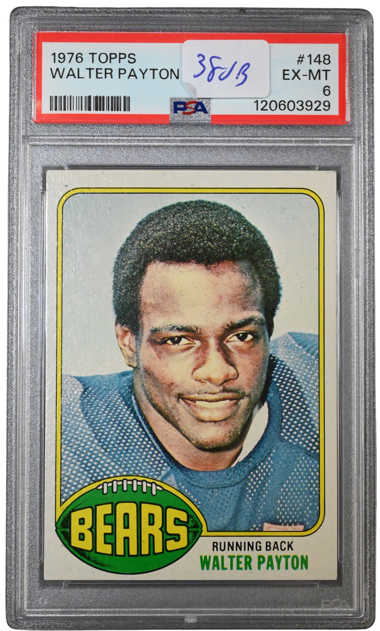 1976 Topps Walter Payton Rookie Card in PSA Holder (1 of 2)