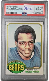 1976 Topps Walter Payton Rookie Card in PSA Holder