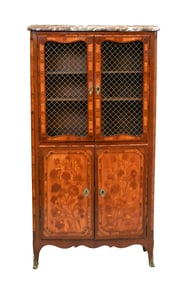 Pierre Migeon II (French 1701-1758) Louis XV Marquetry Cabinet