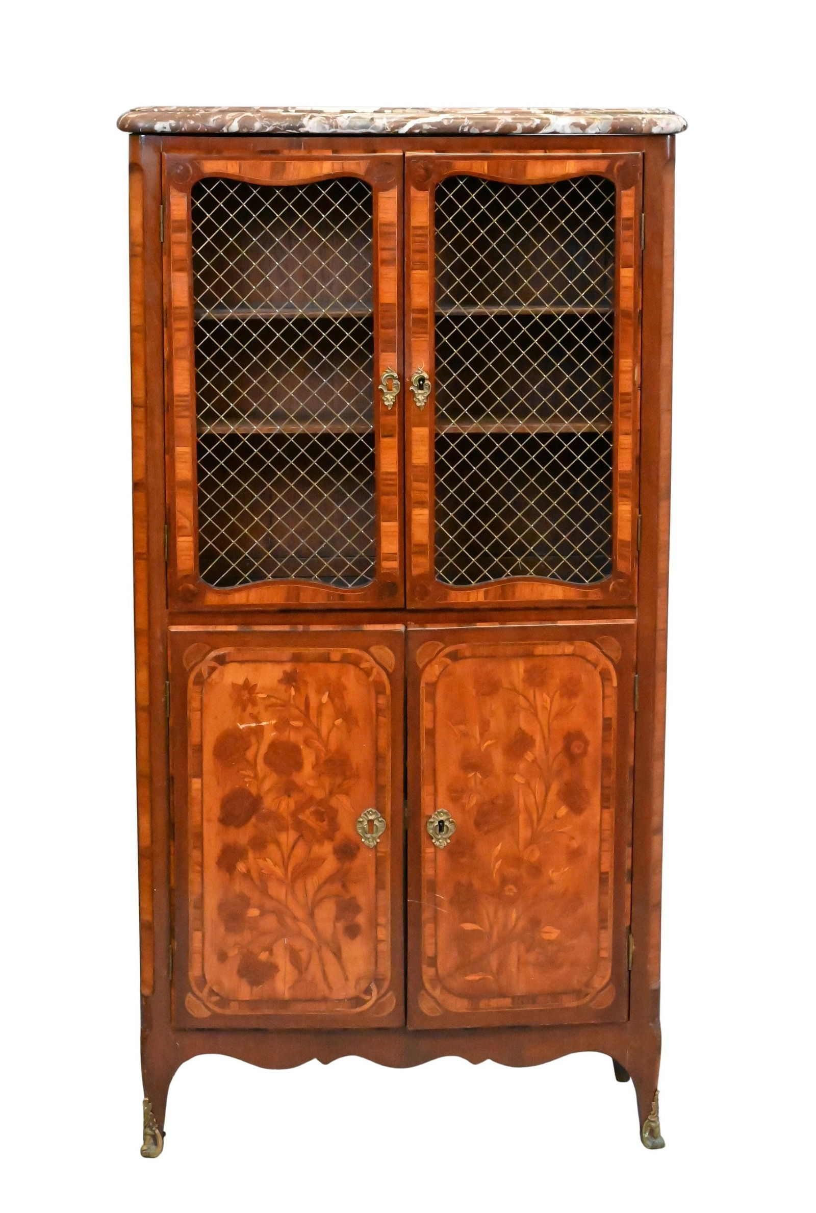 Pierre Migeon II (French 1701-1758) Louis XV Marquetry Cabinet (1 of 8)