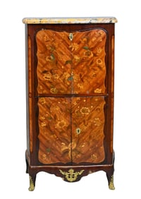 Louis XV Marquetry Secrétaire Cabinet
