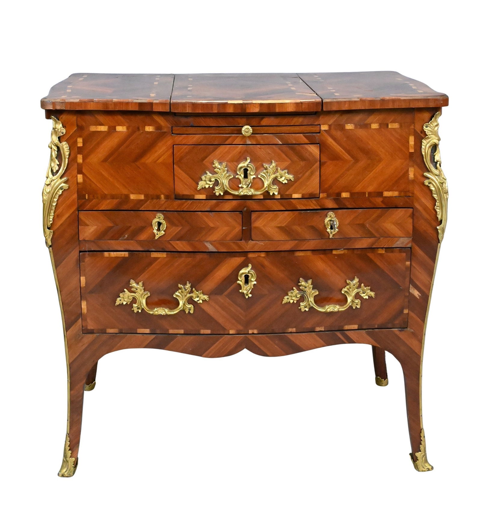 Louis XV Marquetry Commode à Poudreuse (1 of 8)