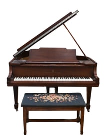 Steinway & Sons Mahogany Baby Grand Piano, Model M, circa 1925