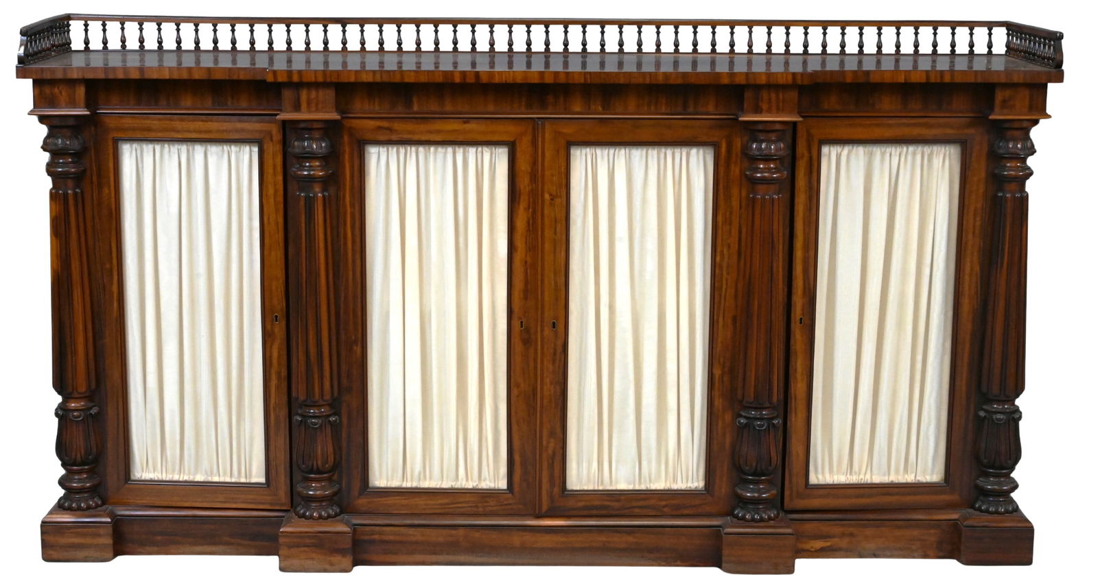 William IV Carved Rosewood Chiffonier Cabinet (1 of 6)