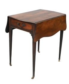 George III Mahogany Butterfly Drop-Leaf Pembroke Table (Circa 1800)