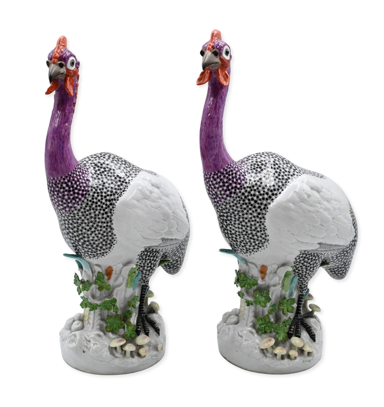Pair of Porcelain Guinea Fowl (1 of 10)