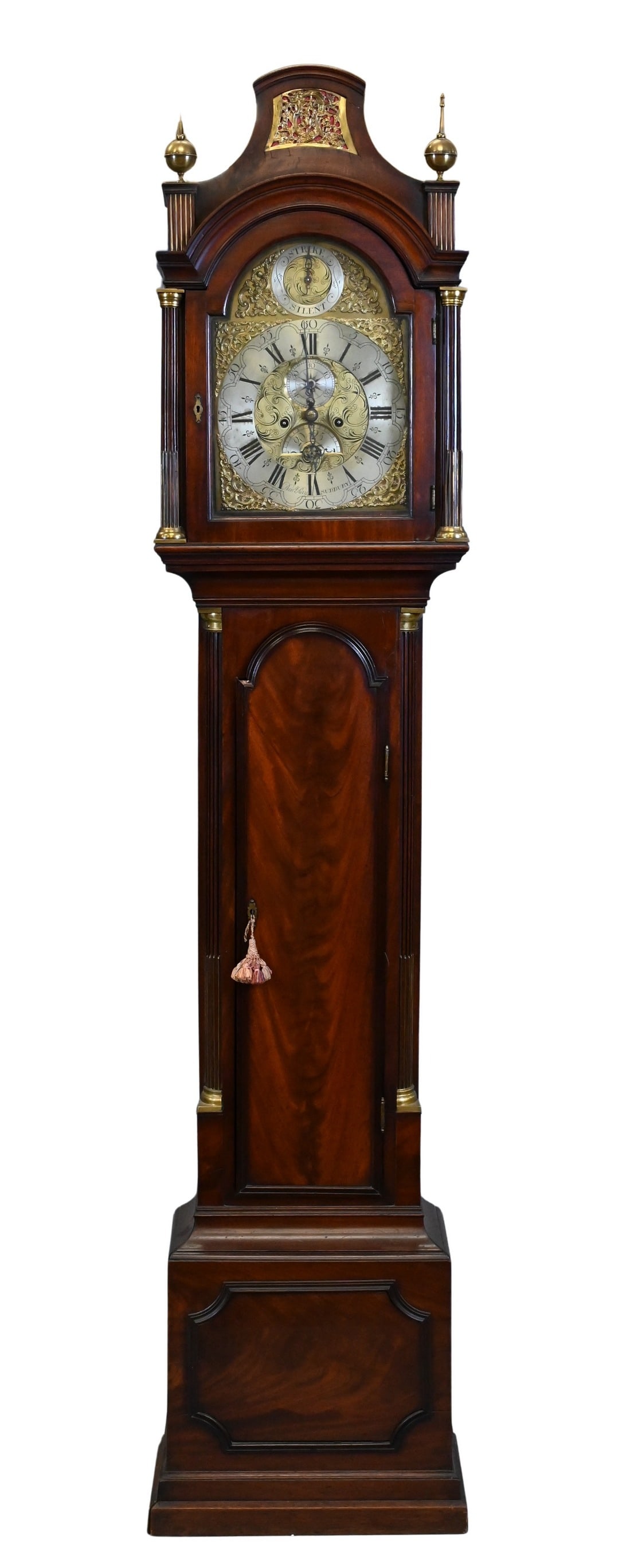 Dan Ray Sudbury George II Brass-Mounted Mahogany Tall-Case Clock (1 of 8)