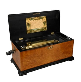 Swiss “Sublime Harmonie Cylinder Music Box” (Late 19th Century)