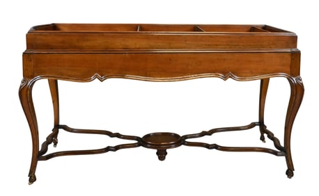 Louis XV Walnut Skittles and Spinning Top Games Table