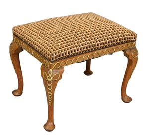 Continental Rococo Giltwood Stool
