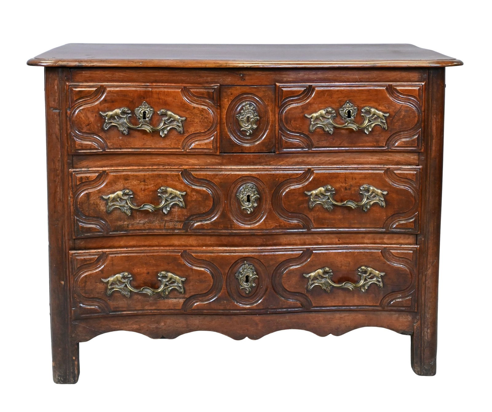 Louis XV Provincial Walnut Commode (1 of 7)