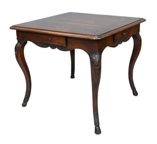 French Louis XV Walnut Games Table