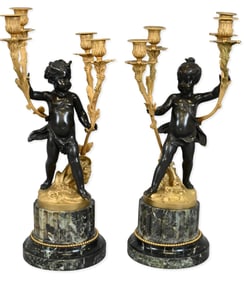Near Pair of Figural Bronzes After Jean-Louis Grégoire (French, 1840–1890)
