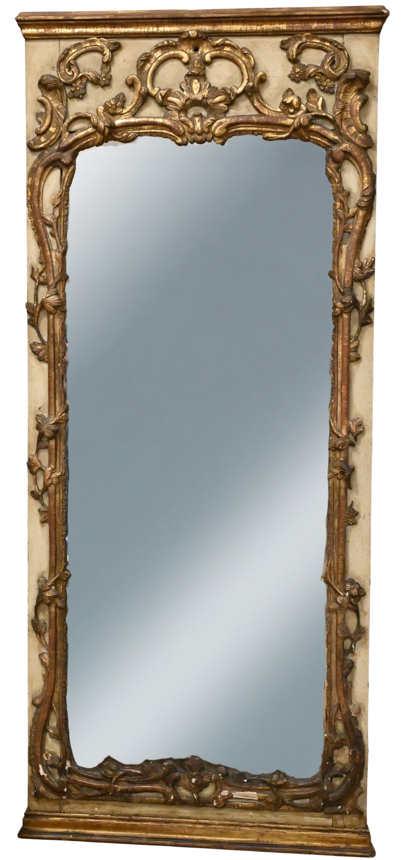 Louis XV Carved and Giltwood Pier Mirror (1 of 8)