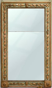 Louis XVI Painted and Giltwood Pier Mirror