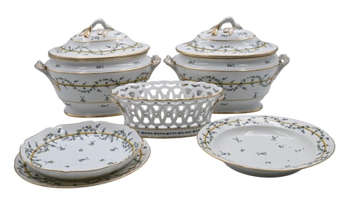 66 Piece French Locke Porcelain Dinner Service