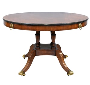 English Regency Mahogany Tilt-Top Center Table