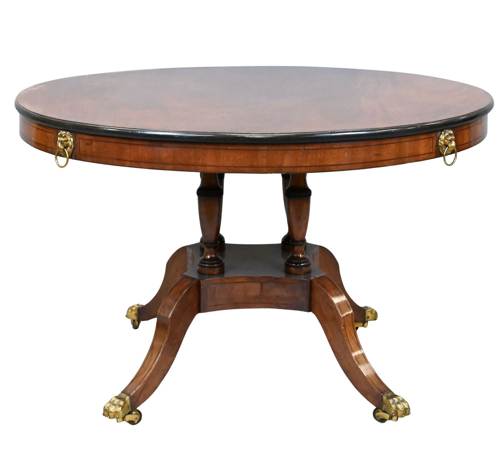 English Regency Mahogany Tilt-Top Center Table (1 of 5)