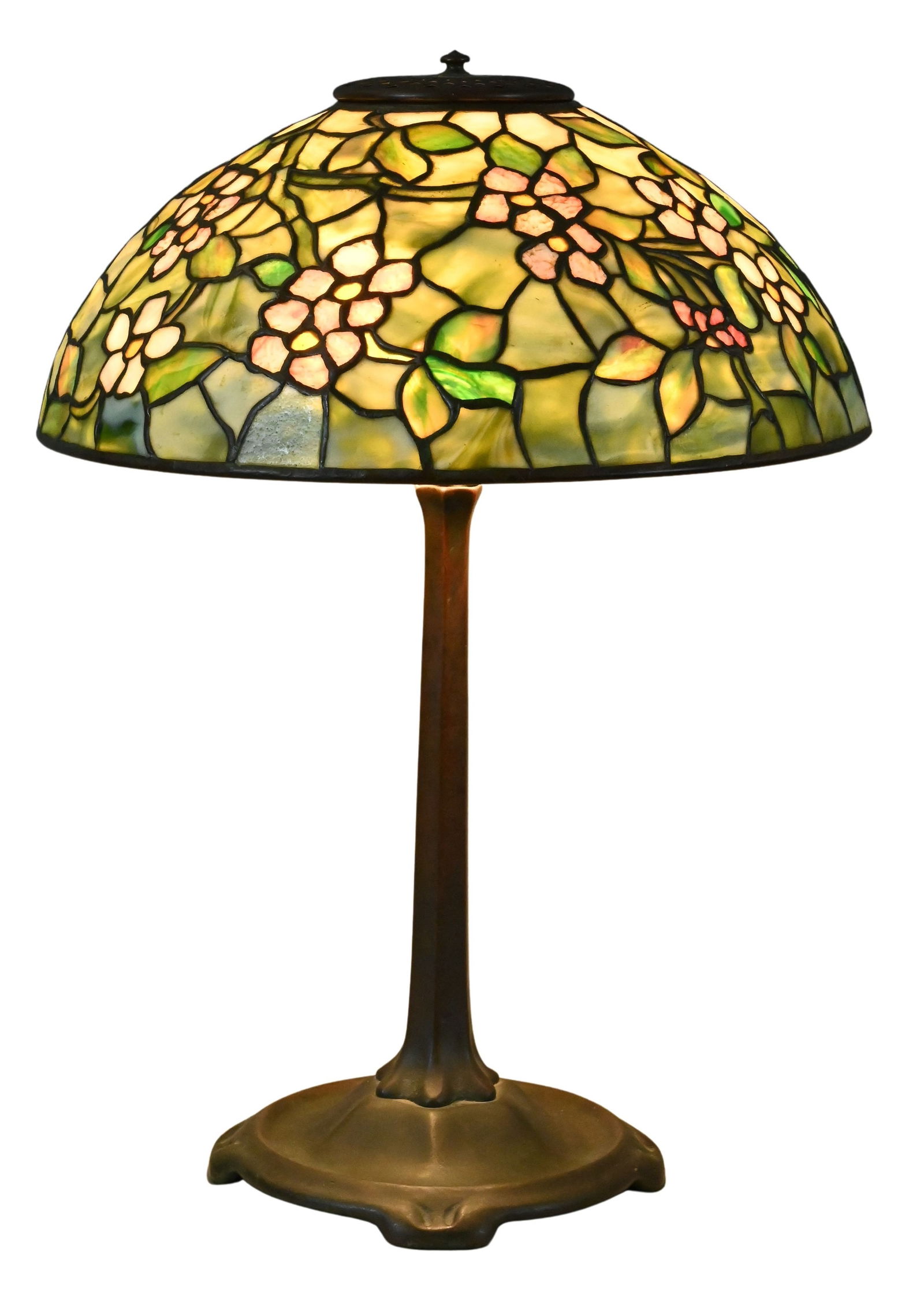 Tiffany Studios “Apple Blossom” Table Lamp (1 of 16)