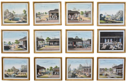 Chinese Export School, in the Manner of Tingqua (circa 1800)