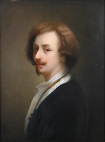 K.P.M. Porcelain Plaque After Sir Anthony van Dyck (Flemish 1599-1641)
