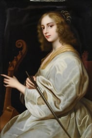 K.P.M. Porcelain Plaque After Sir Anthony van Dyck (Flemish 1599-1641)