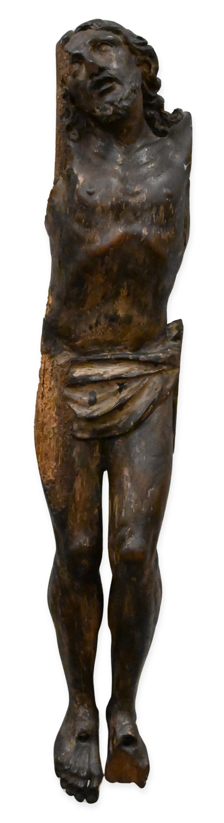 German Gothic "Corpus Christi" Wood Carving Fragment, 15th Century (1 of 7)
