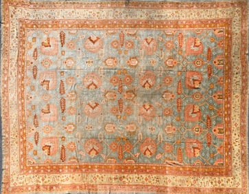 Large Oushak Carpet, Western Anatolia, Late 19th Century