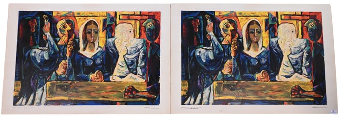 Two: Abraham Rattner (American 1893-1978)