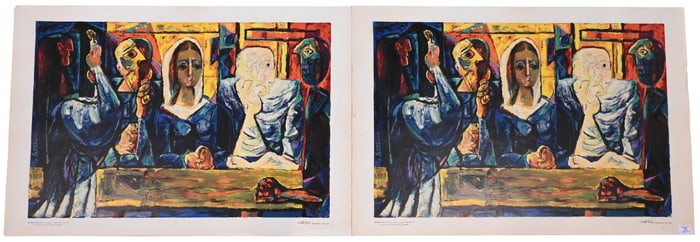 Two: Abraham Rattner (American 1893-1978)