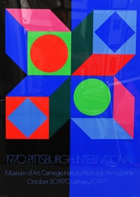 Victor Vasarely (French/Hungarian 1906-1997) Pittsburgh International Poster