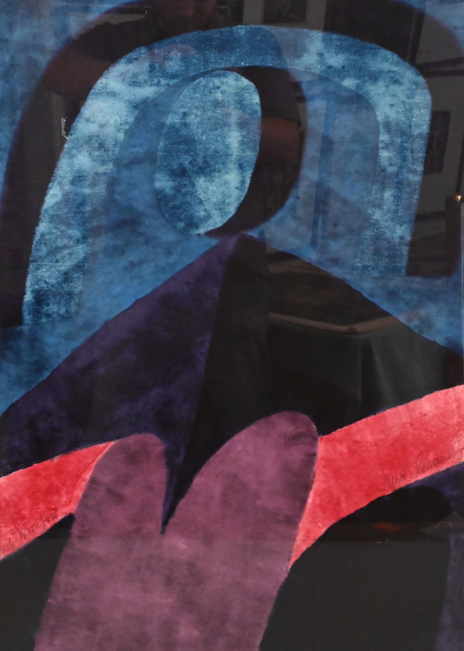 Carol Summers (American 1925-2016): Carol Summers (American 1925-2016) "Moonbow", 1967 Woodcut, artist proof edition Signed lower right Carol Summers 29 1/4" x 21"