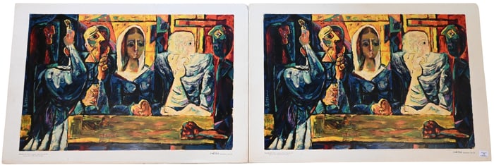 Two: Abraham Rattner (American 1893-1978)