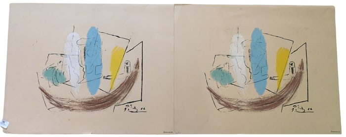 Two: After Pablo Picasso (Spanish 1881-1973)