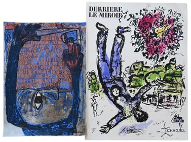 Two Unframed Mid Century Lithographs