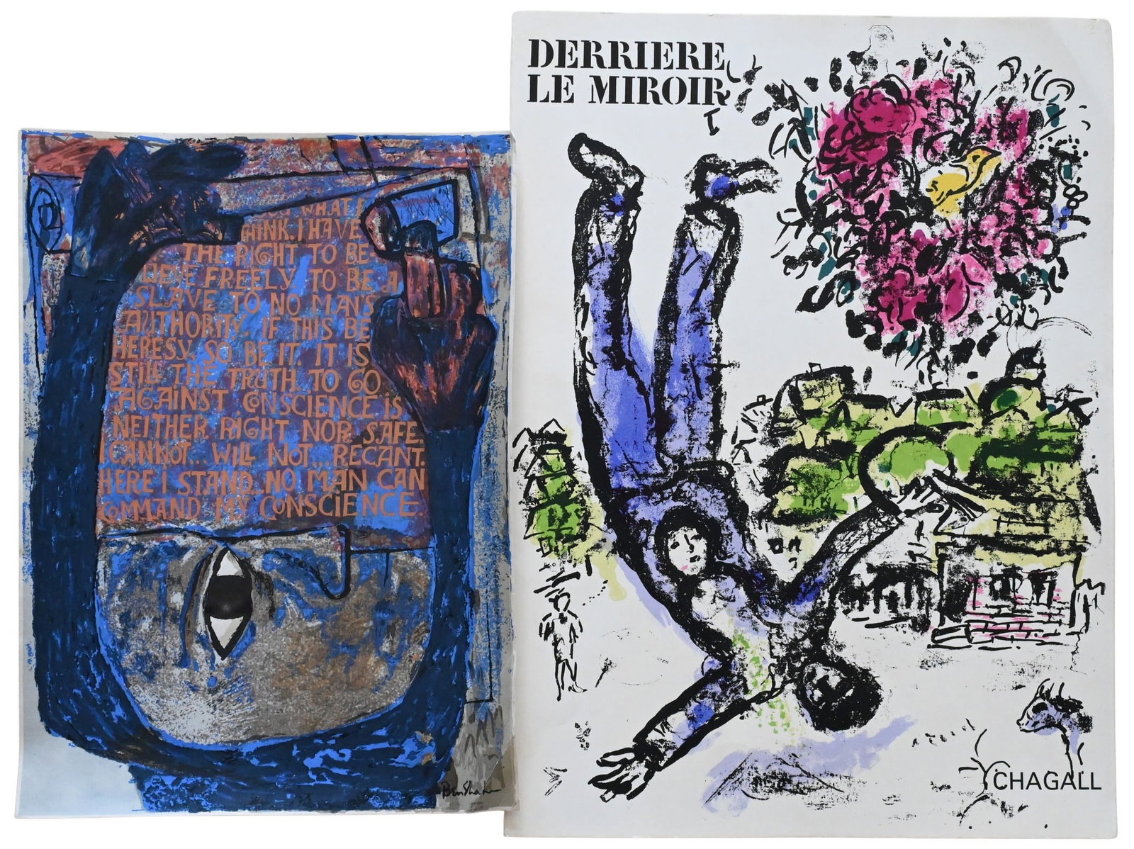 Two Unframed Mid Century Lithographs (1 of 7)