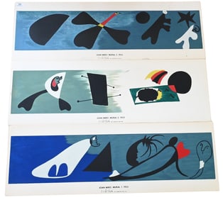 Three: Joan Miro (Spanish 1893-1983)
