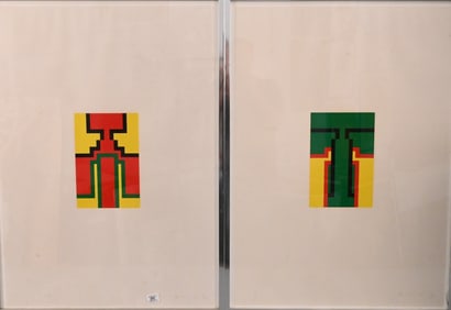 Set of Three Robyn Denny (British 1930-2014) From Thomas Set