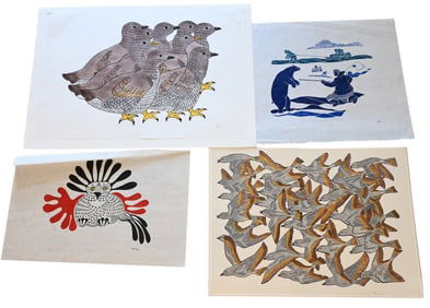 Four Inuit Stone Cuts