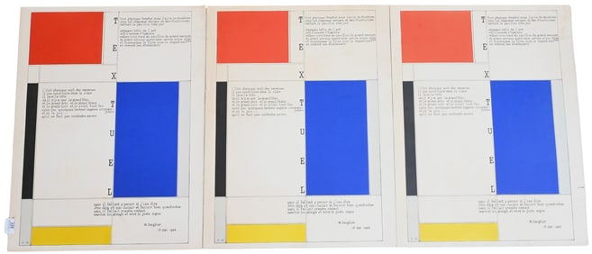 Three: Piet Mondrian (Dutch 1872-1944) and Michel Seuphor (Belgian 1901-1999) Posters
