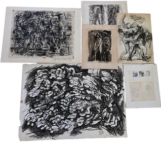 Six: Abraham Rattner (American 1893-1978) Original Studies