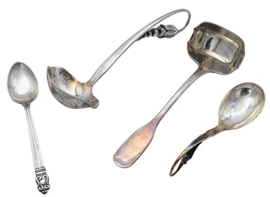 Four Piece Danish Sterling Silver Group
