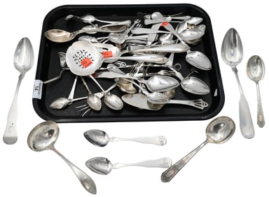 Group of Sterling and Coin Silver Flatware