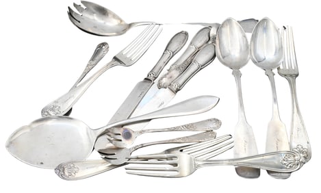 Group of Continental and Coin Silver