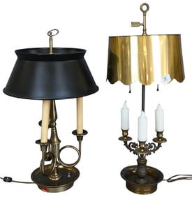 Two Brass Lamps