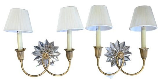 Pair of J. Randall Powers "Huntington Double Sconce"