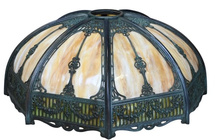 Wilkinson Slag Glass Panel Lamp Shade