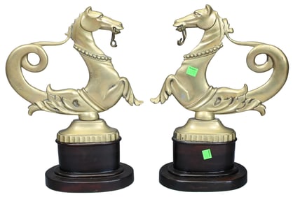 Pair of Venetian Brass Sea Horses