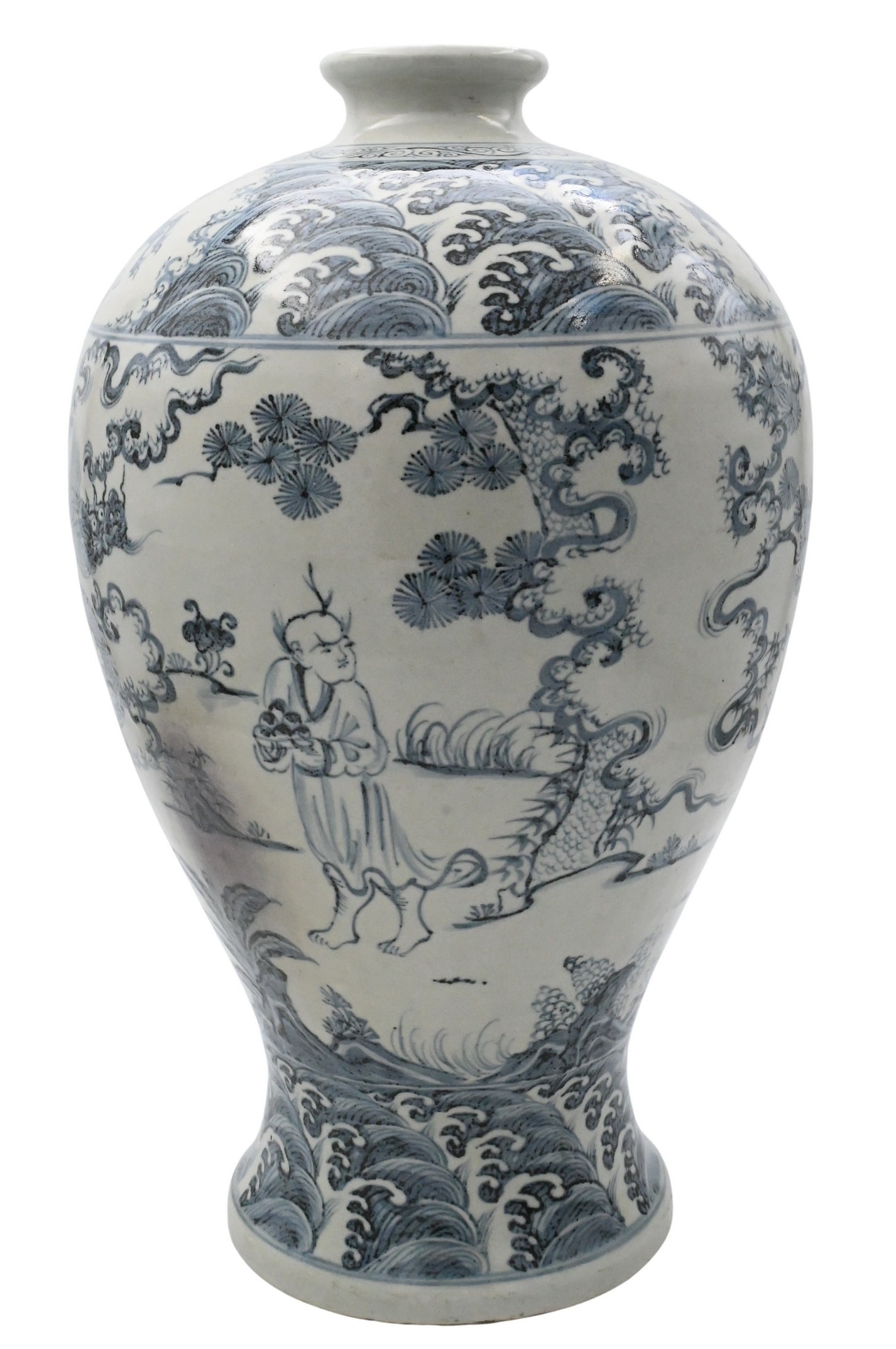 Chinese Blue and White Meiping Vase (1 of 5)
