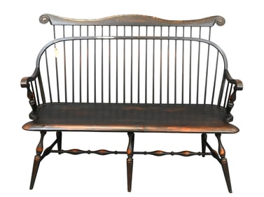 Ashlen Custom Windsor Style Bench with Fan Back